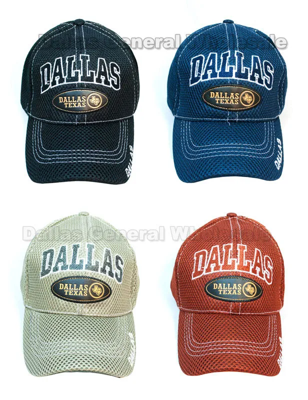 Adults Vented Casual DALLAS Caps Wholesale