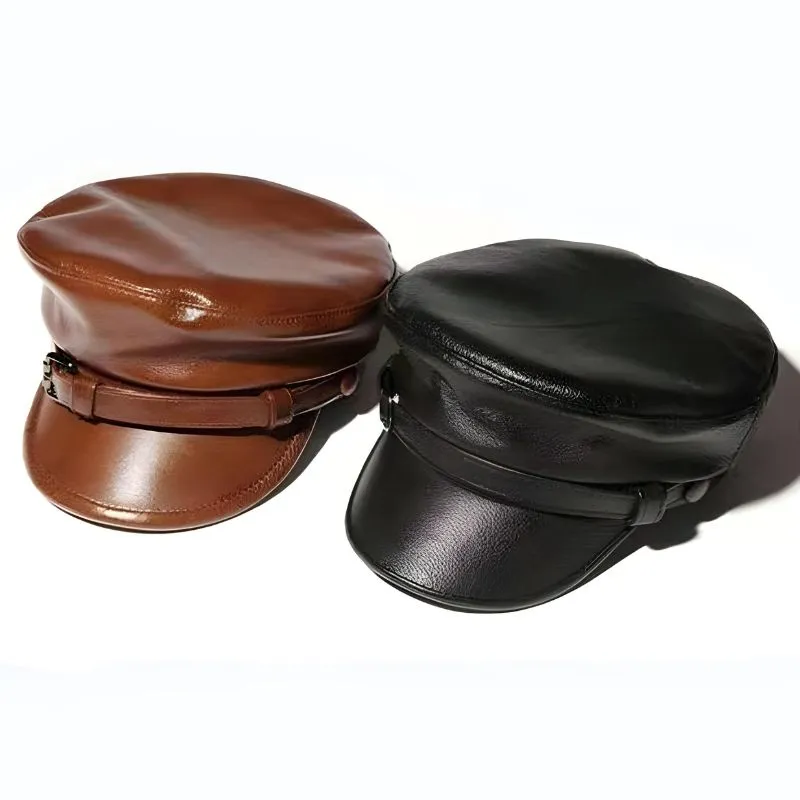 AIRHEART LEATHER CABBIE HAT