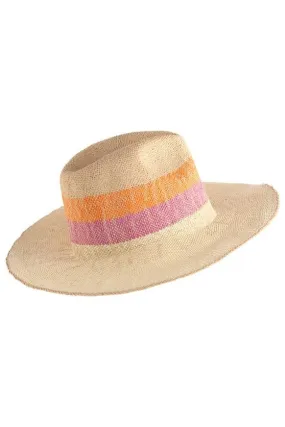 Alannis Natural Striped Hat