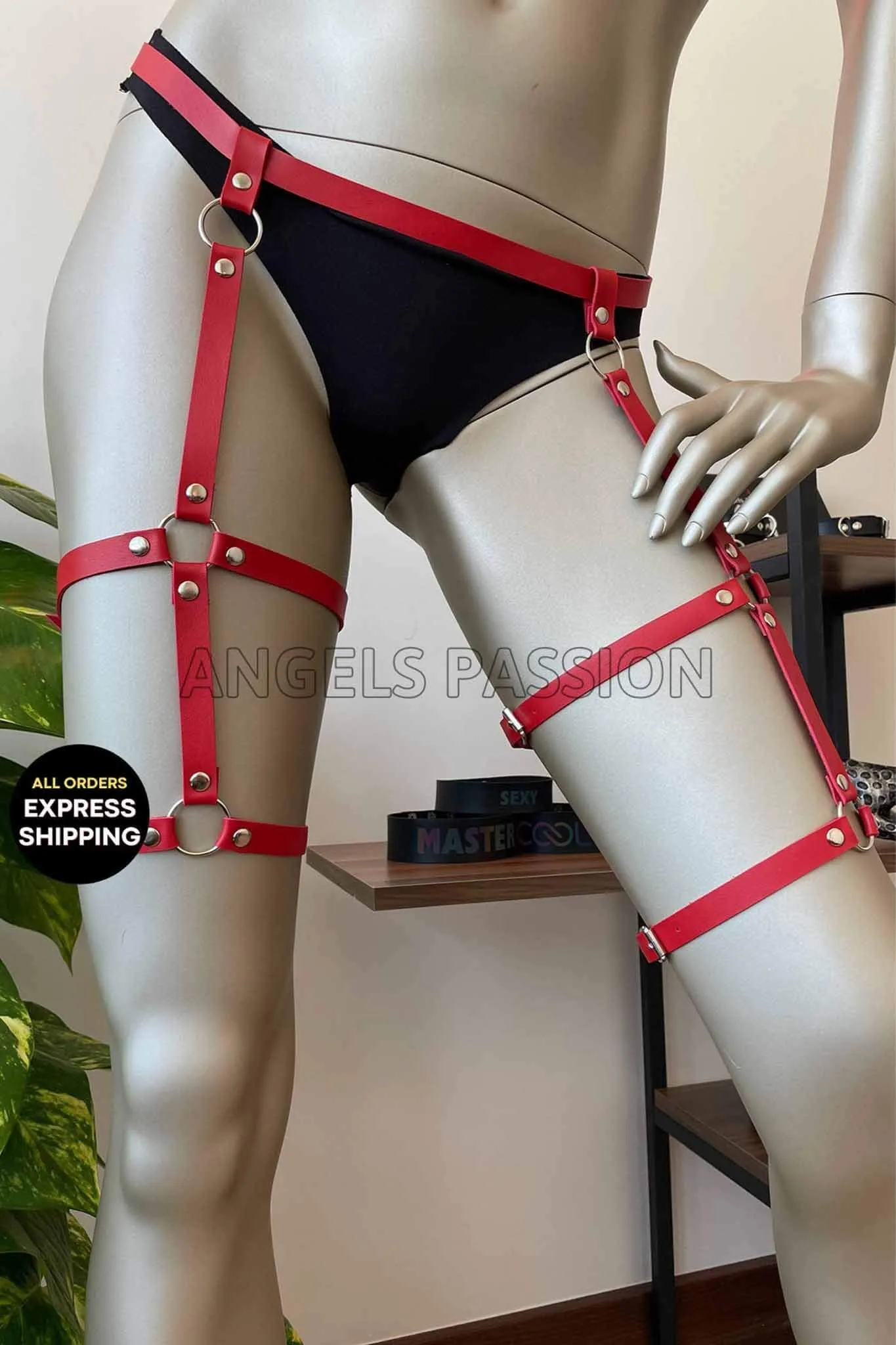 Best Sexy Bondage Garter Belt Harness Suspenders Butt