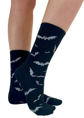 Black & White Bat Socks