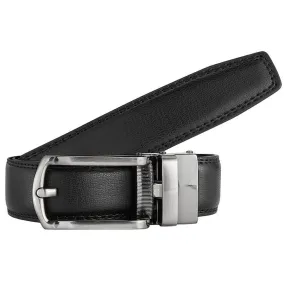 Boys Marino Black Leather Track Belt #5