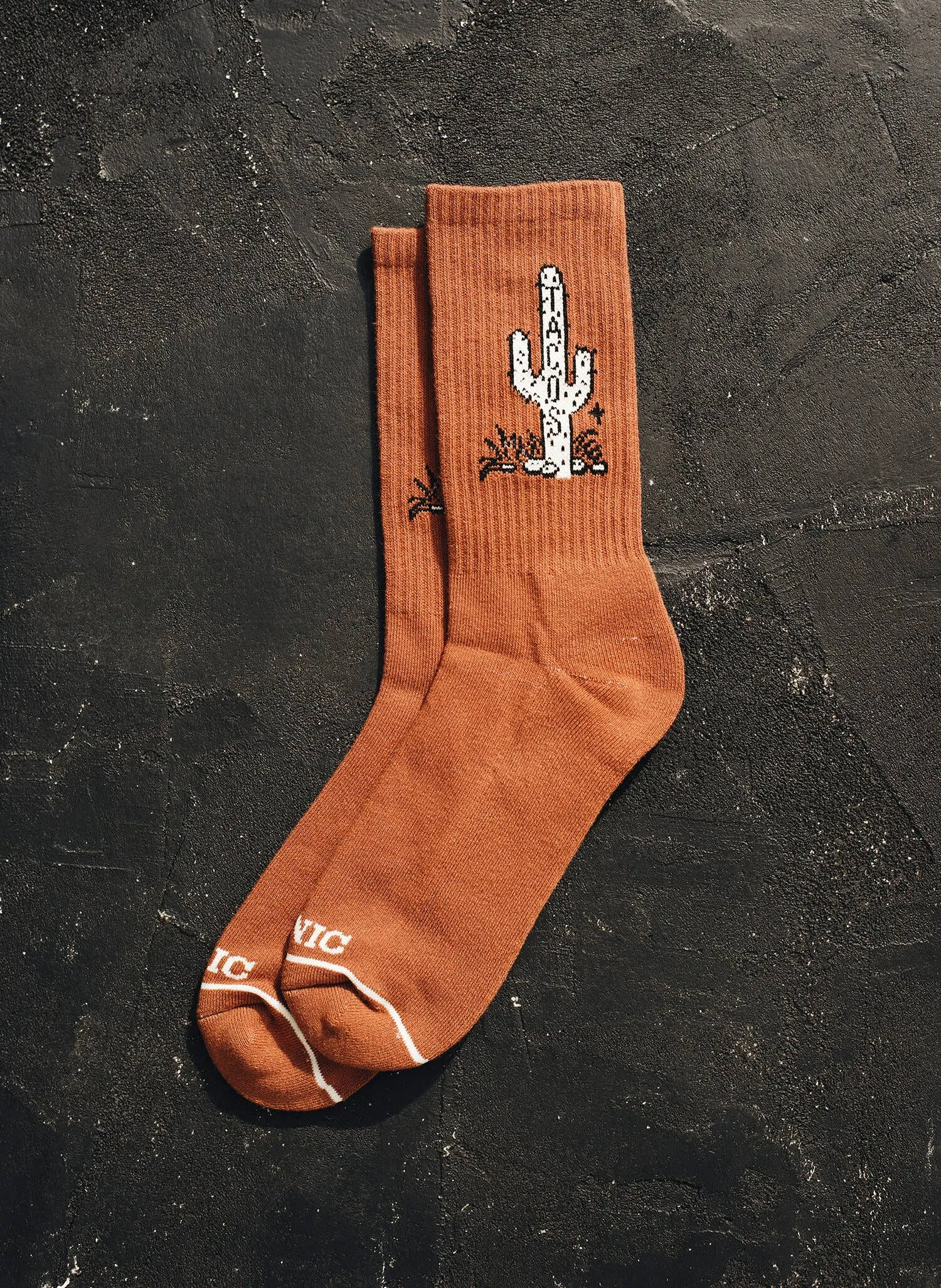 Cactus Taco Western Comfy Crew Socks