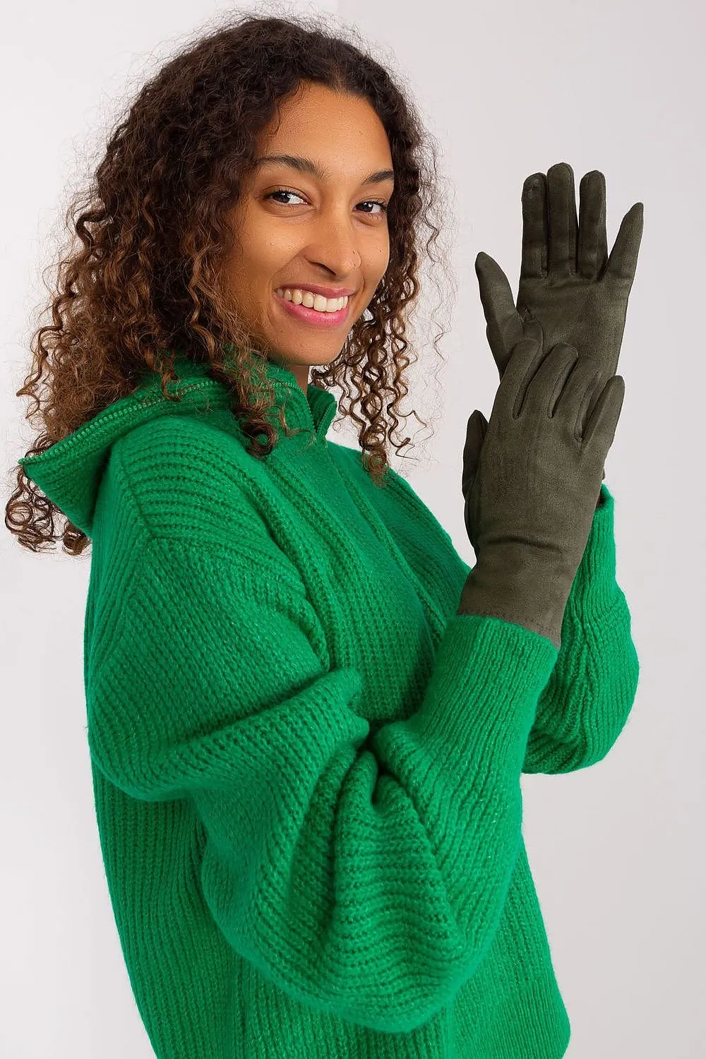 Chic Floral Touchscreen Gloves for Modern Women