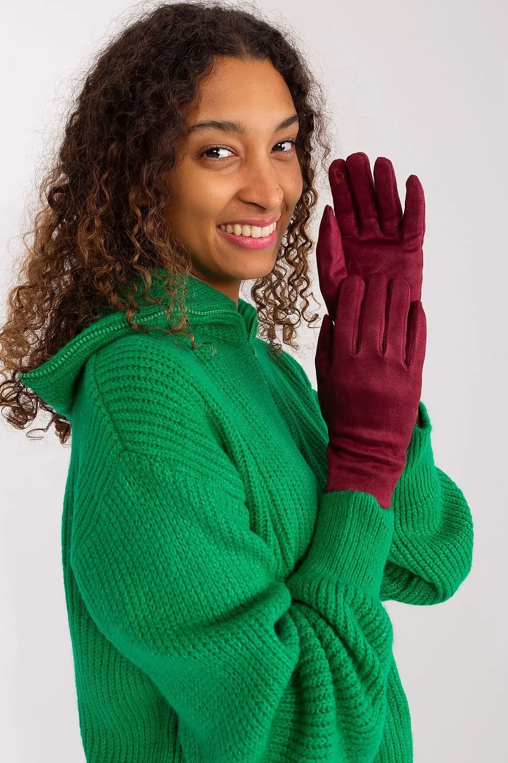 Chic Floral Touchscreen Gloves for Modern Women