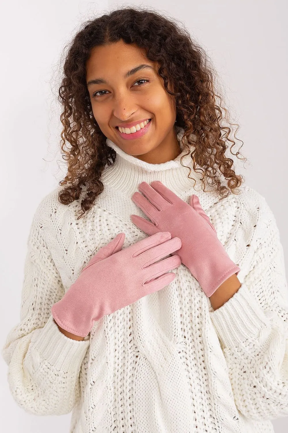 Chic Floral Touchscreen Gloves for Modern Women