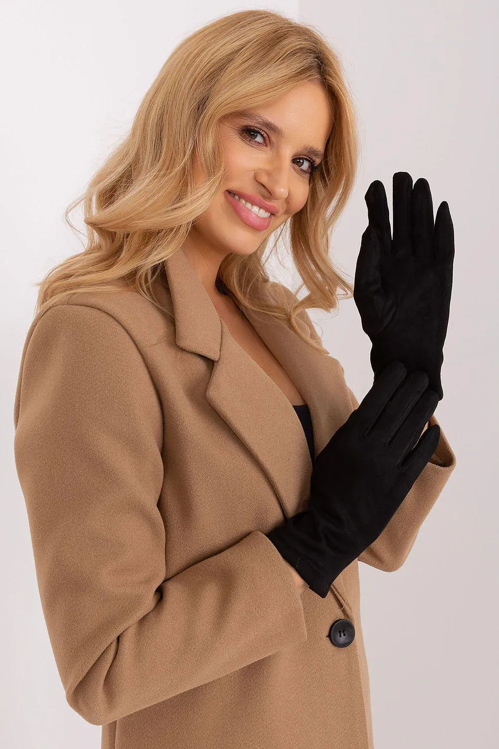 Chic Floral Touchscreen Gloves for Modern Women