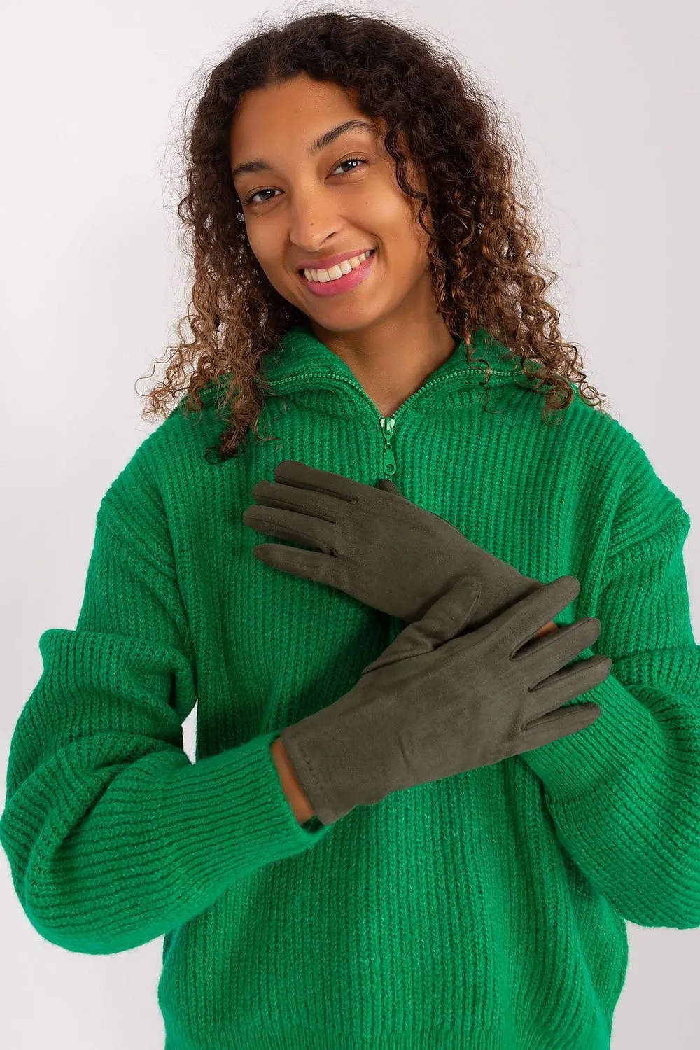 Chic Floral Touchscreen Gloves for Modern Women