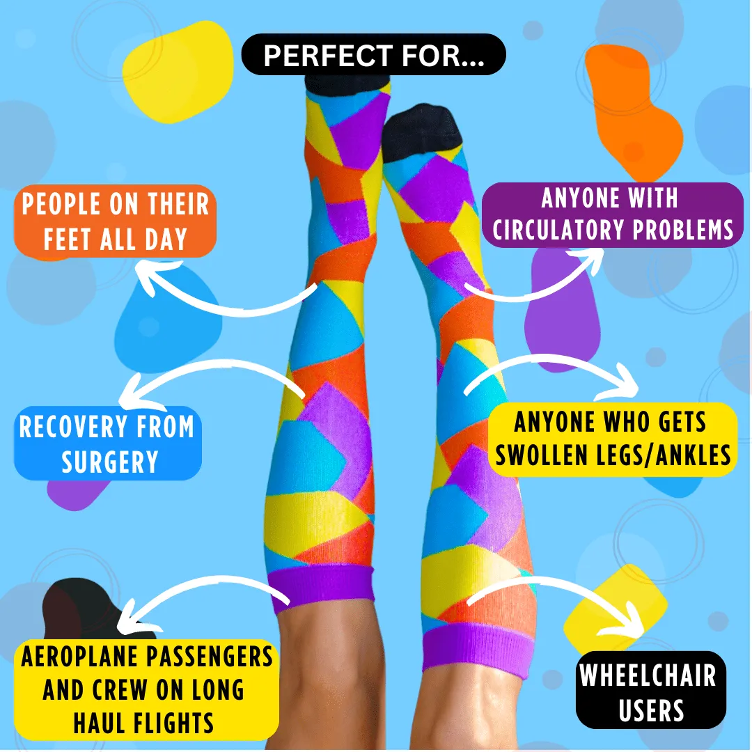 Classic Abstract Compression Socks