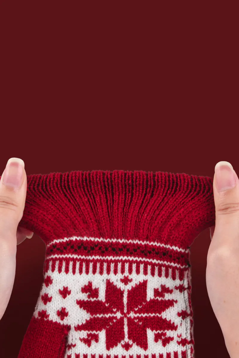 Classic Holiday Knit Touchscreen Gloves