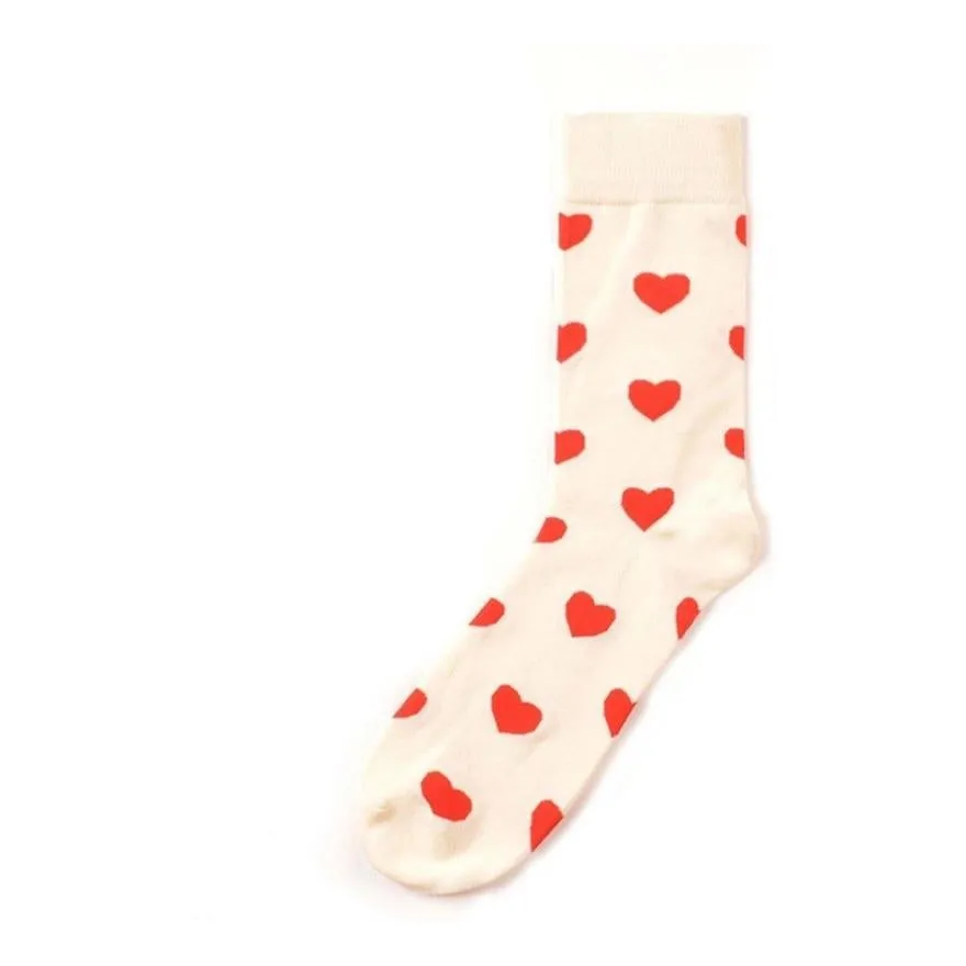 Classic Socks Heart Print