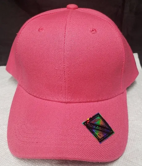 Cliff --  Acrylic Baseball Cap -- Hot Pink