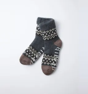 Comfy Room Socks "Nordic" (Charcoal)