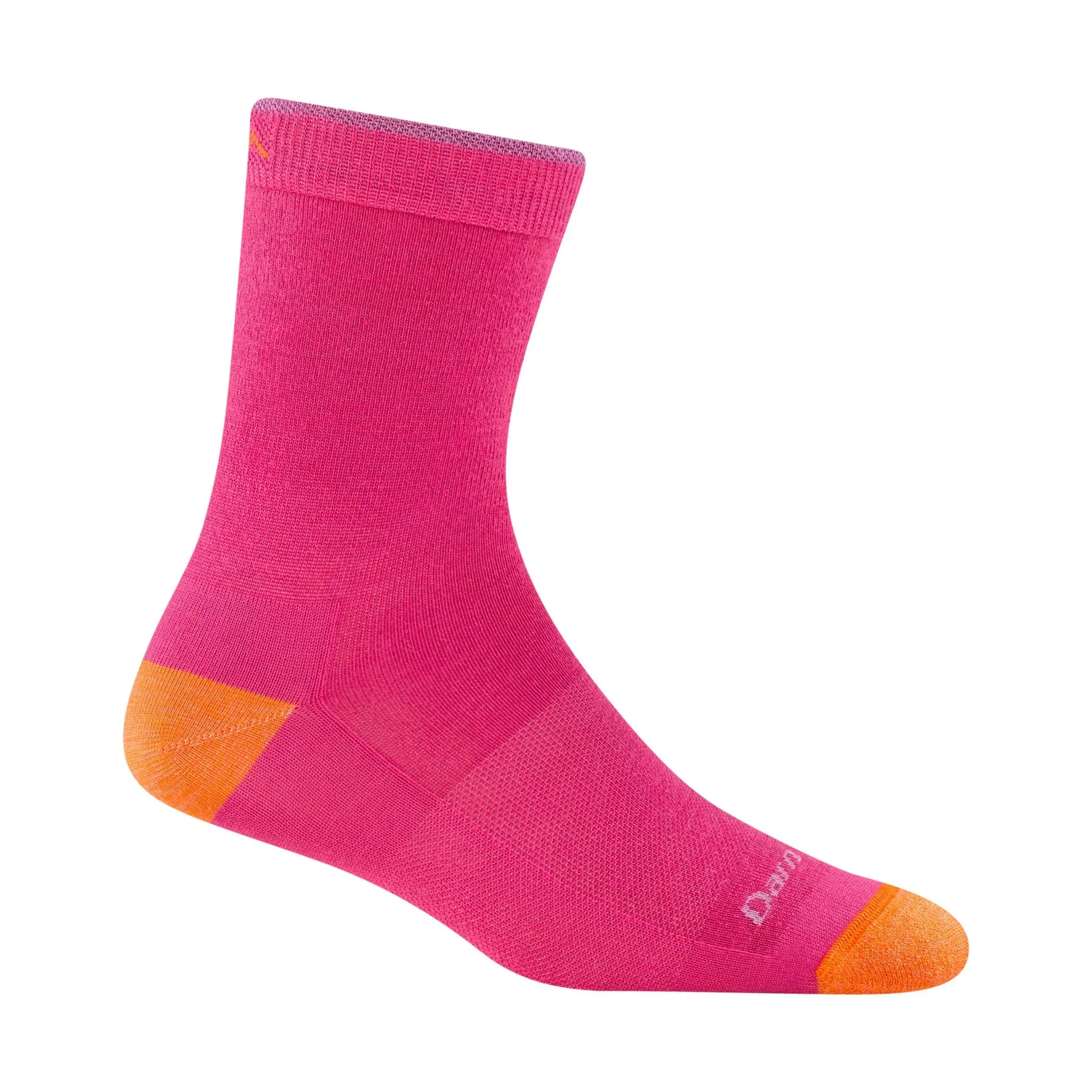 Darn Tough Vermont Kids' Field Trip Micro Crew Lightweight Hiking Sock - Neon Pink