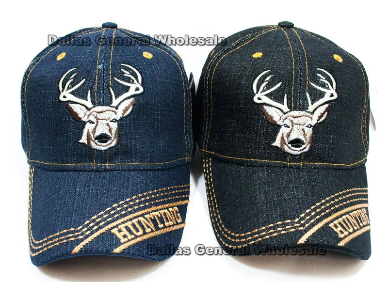 Deer Design Fashion Jeans Caps Wholesale