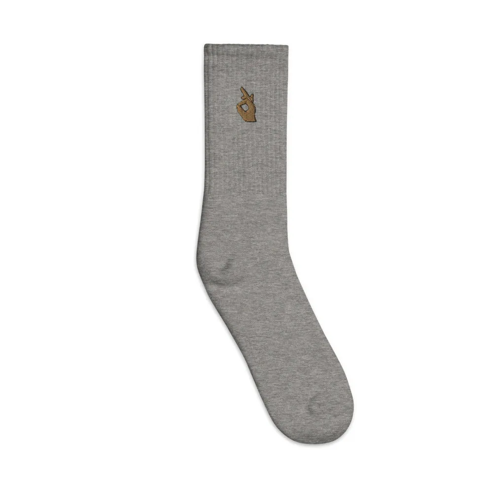 Descendants of the Island Classic Hand Embroidered socks