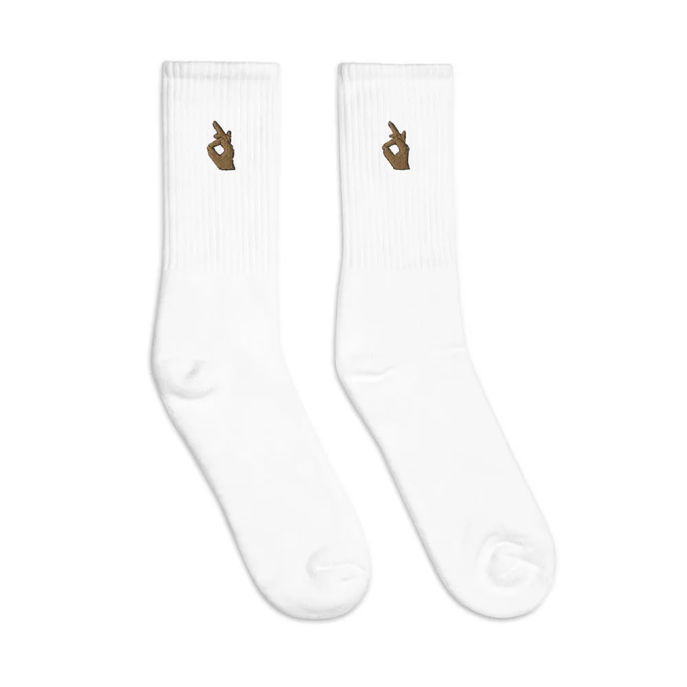 Descendants of the Island Classic Hand Embroidered socks