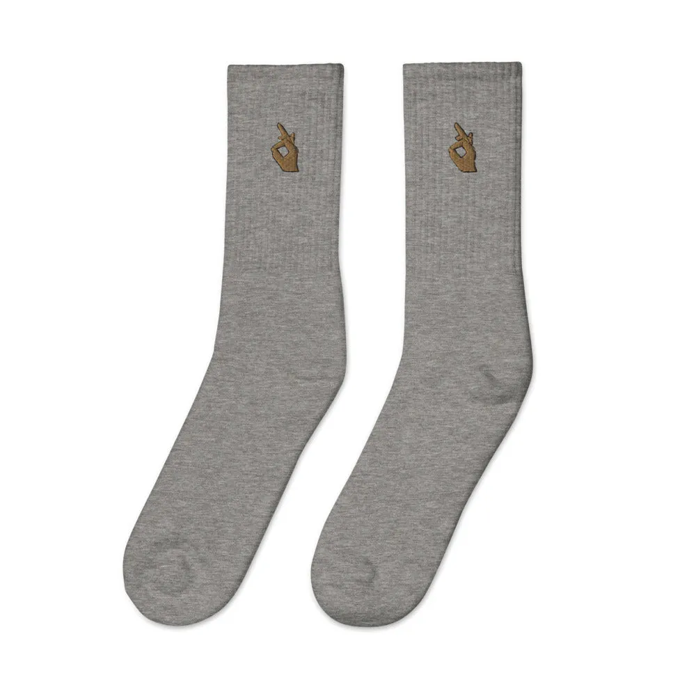 Descendants of the Island Classic Hand Embroidered socks