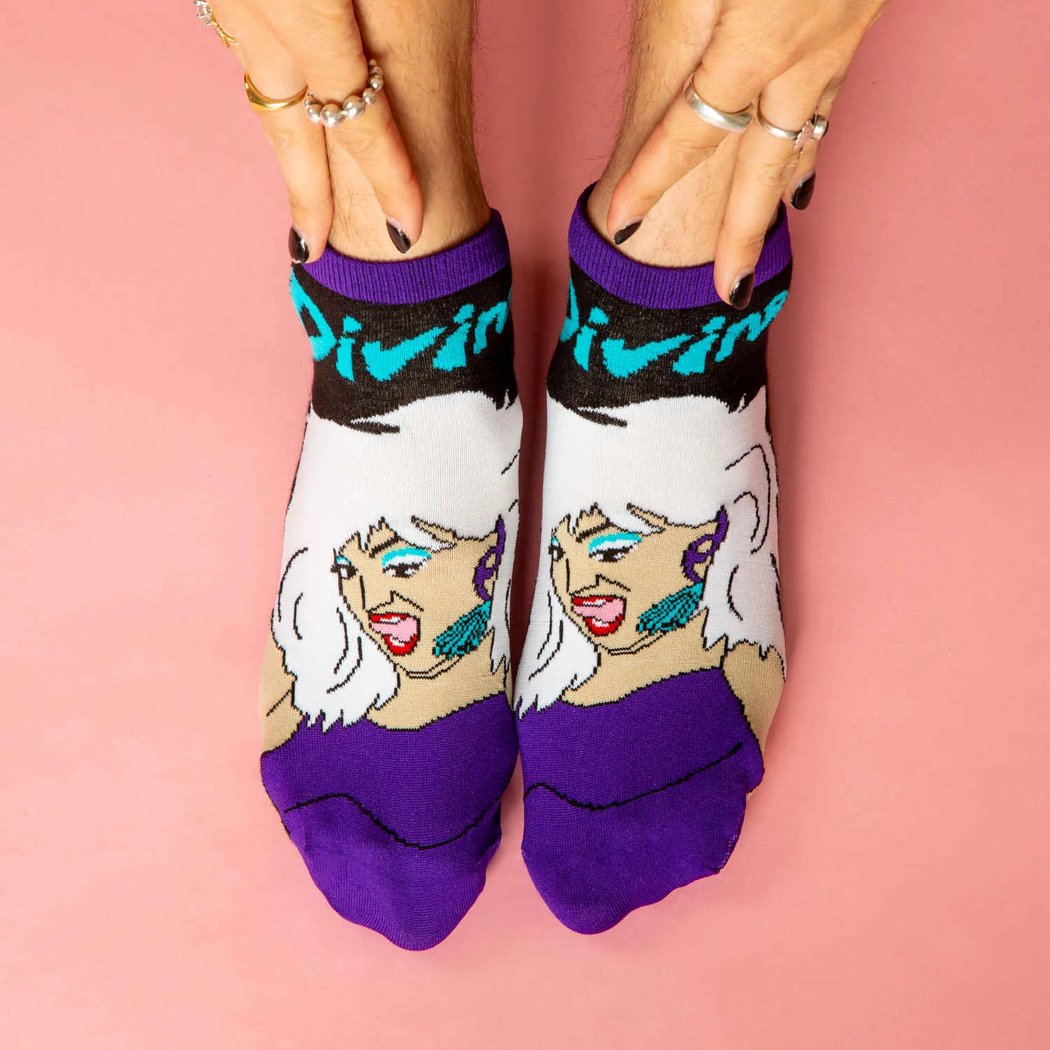 Divine Glamour - Quarter Crew Socks