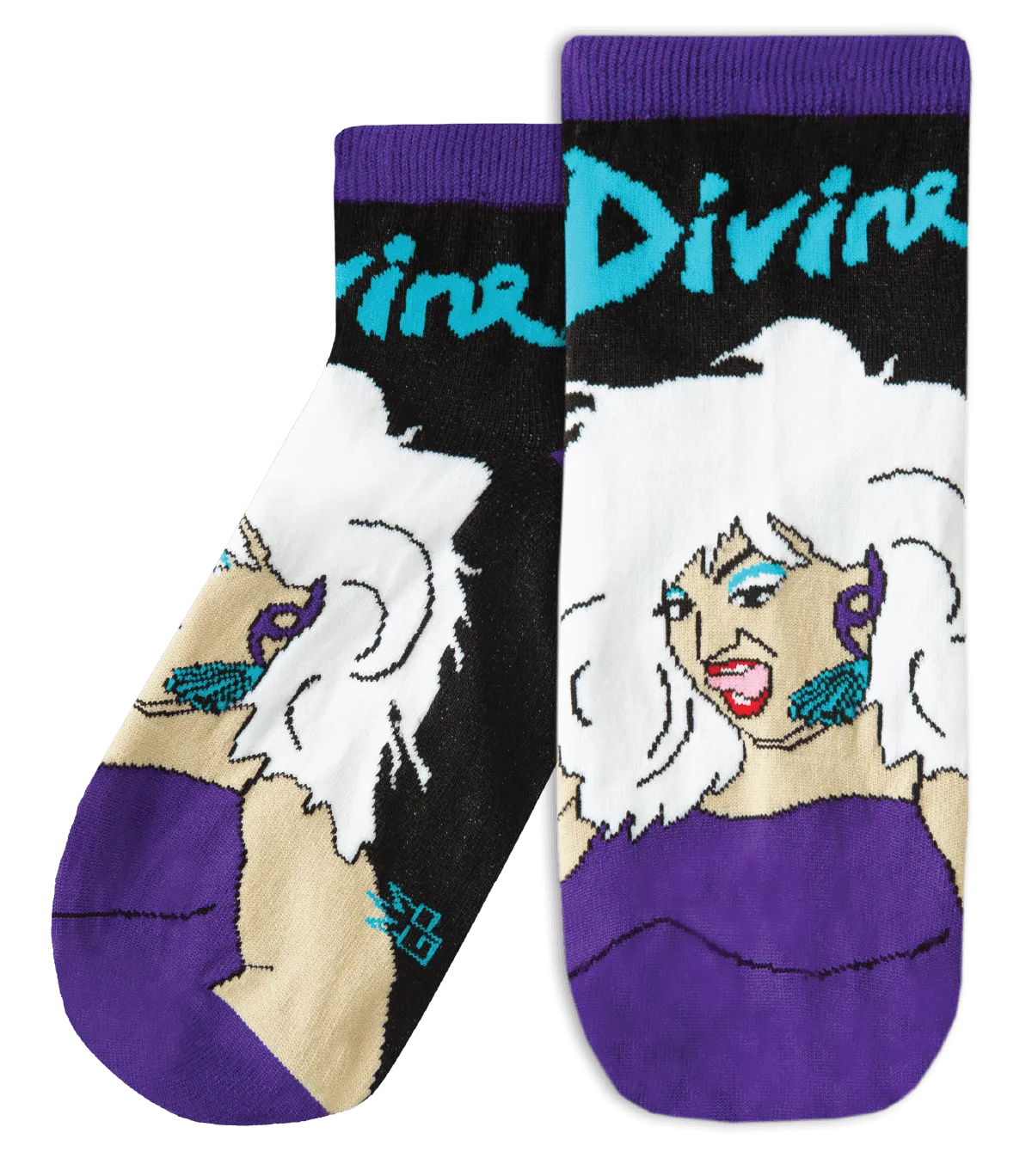 Divine Glamour - Quarter Crew Socks