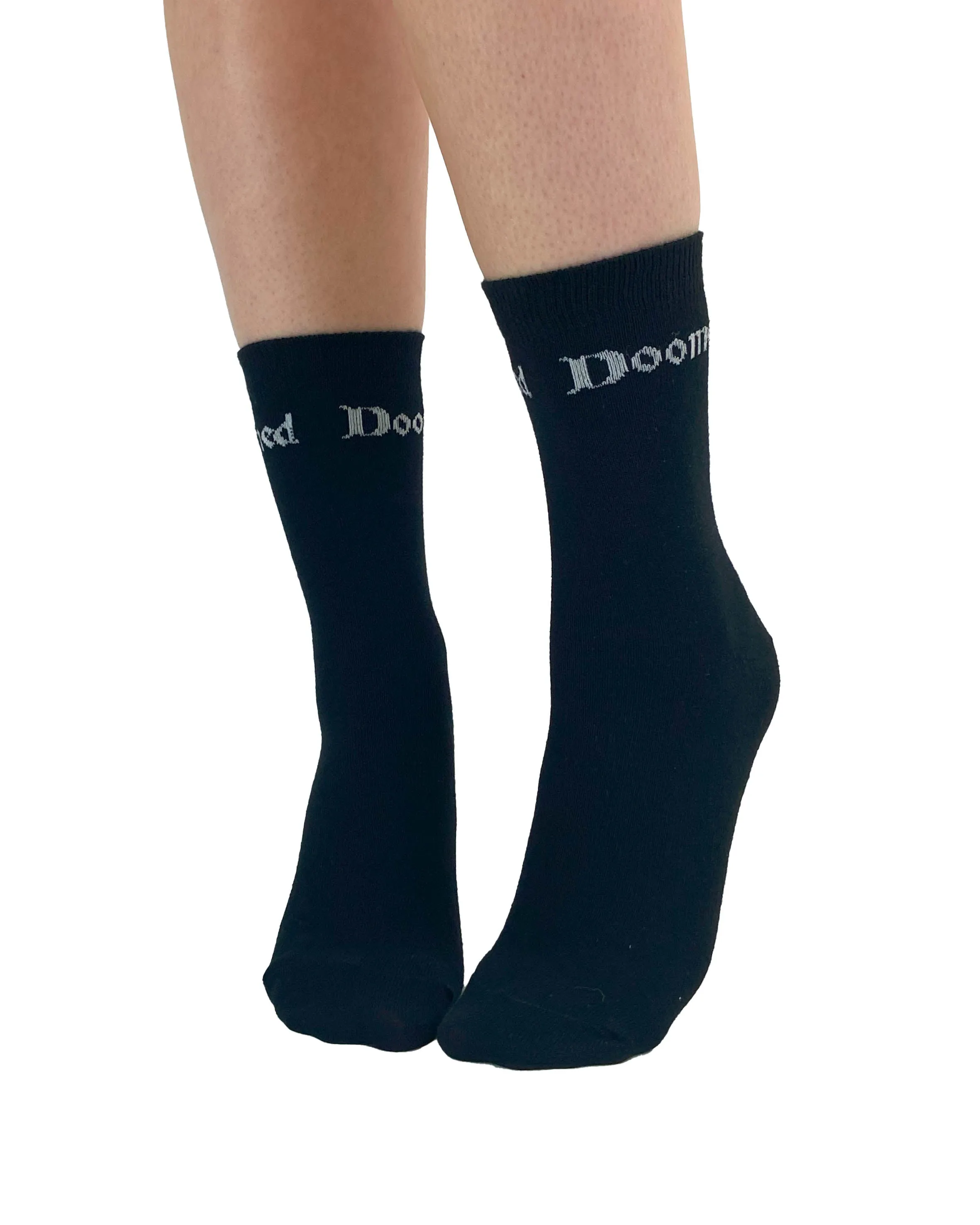 Doomed Black Ankle Socks