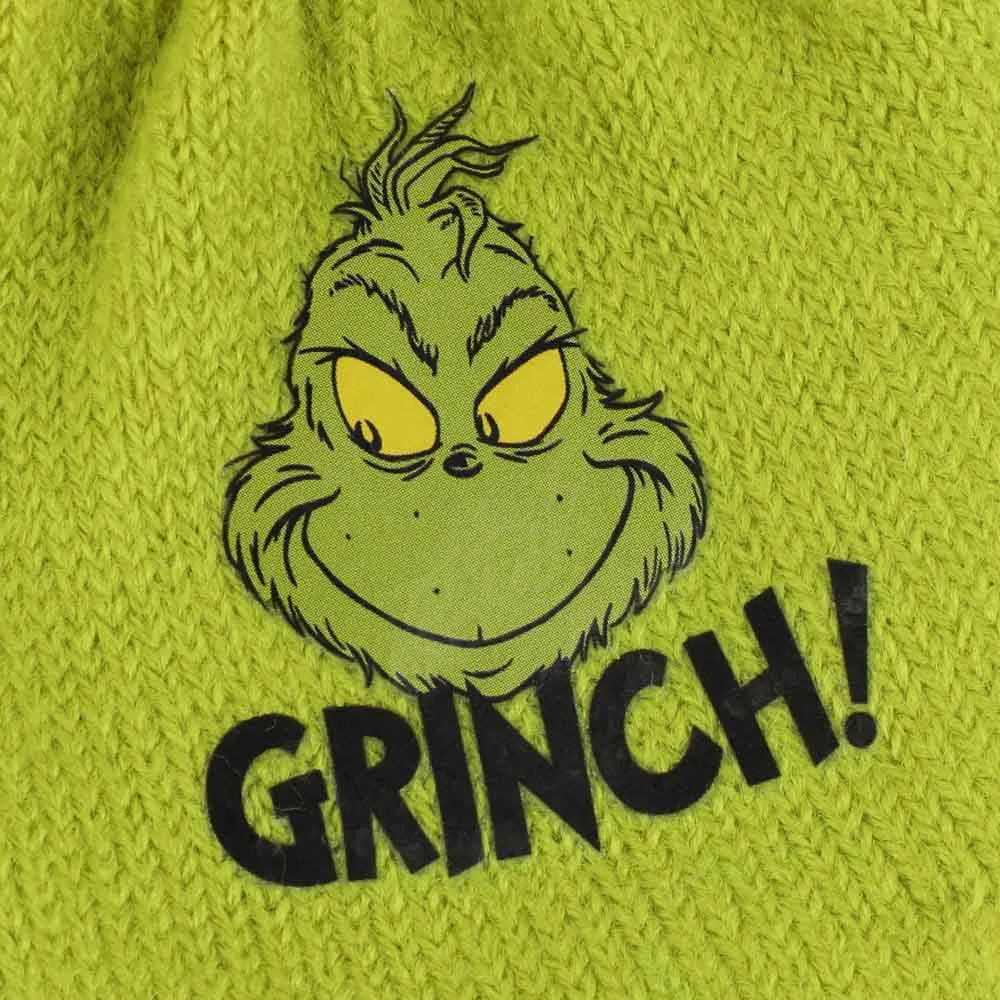 Dr. Seuss The Grinch Youth Peruvian Beanie & Gloves Combo