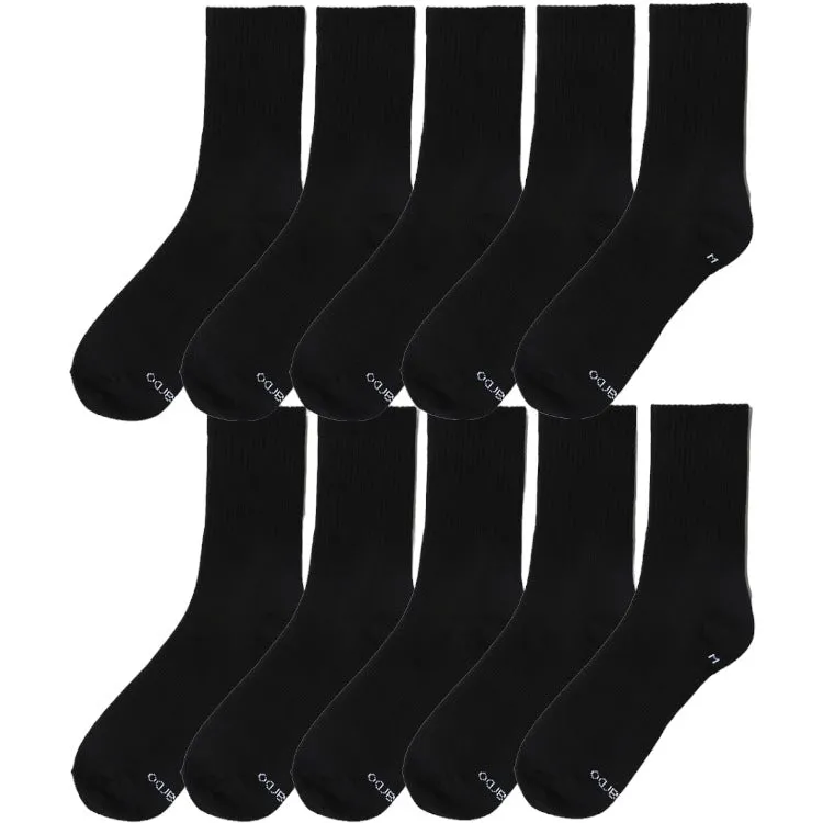 EDUARDO Mid-Calf Crew Socks Classic Casual Lightweight Comfort Socks for Men and Women 10 Paris