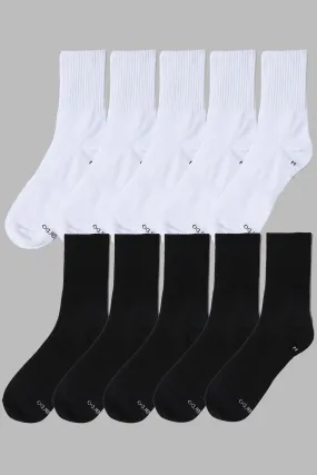 EDUARDO Mid-Calf Crew Socks Classic Casual Lightweight Comfort Socks for Men and Women 10 Paris