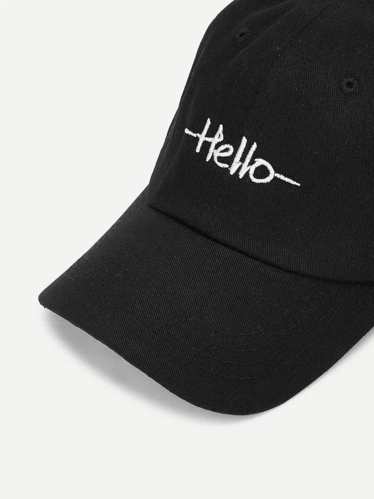 Embroidered Letter Baseball Cap