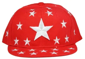 FabSeasons Red Casual Snapback, HipHop, Flat, Summer Cap