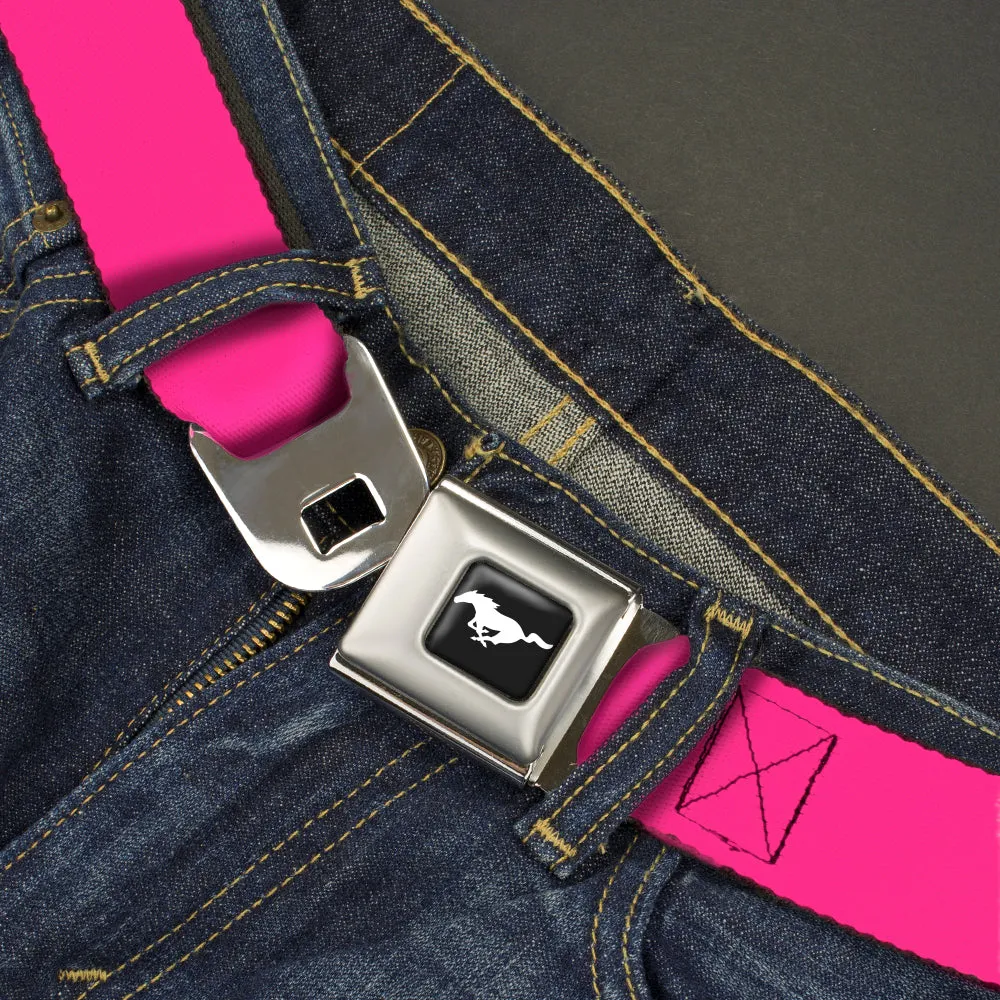 Ford Mustang Seatbelt Belt - Neon Pink Webbing