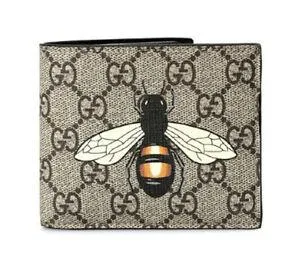 GG Supreme Butterfly Leather Wallet