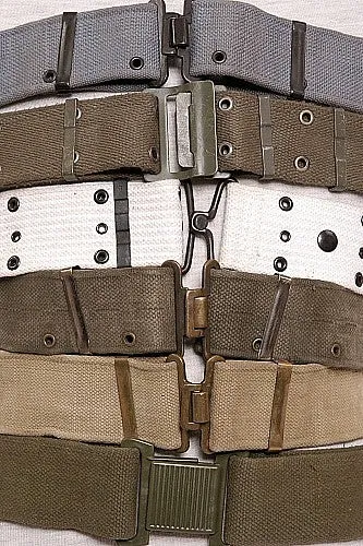 GRAB BAG: Assorted Used 2" Military Web/Pistol Belt Mixed Country *BULK LOT*