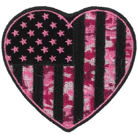 Hot Leathers Patch Camo Heart 3"