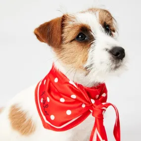 Joules Red Hello Polka Dot Dog Neckerchief