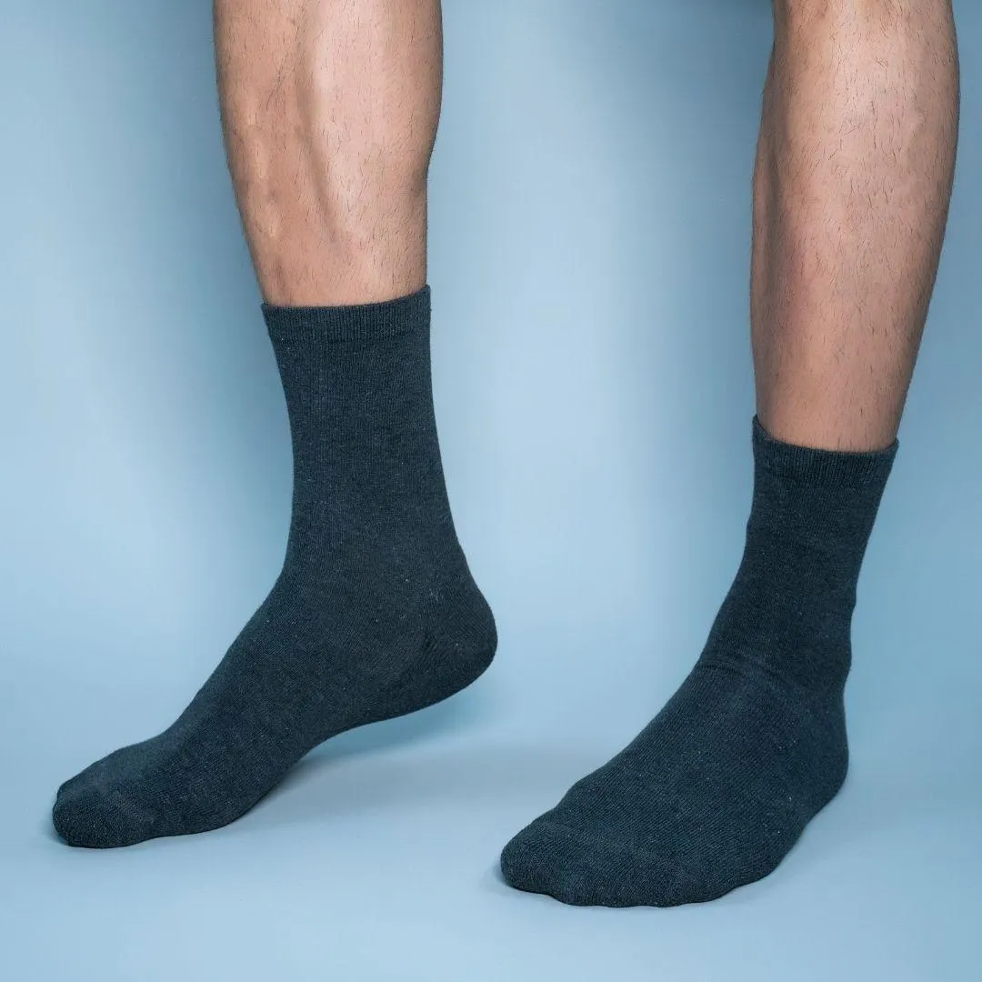 Loose Top Diabetic Care Socks Grey