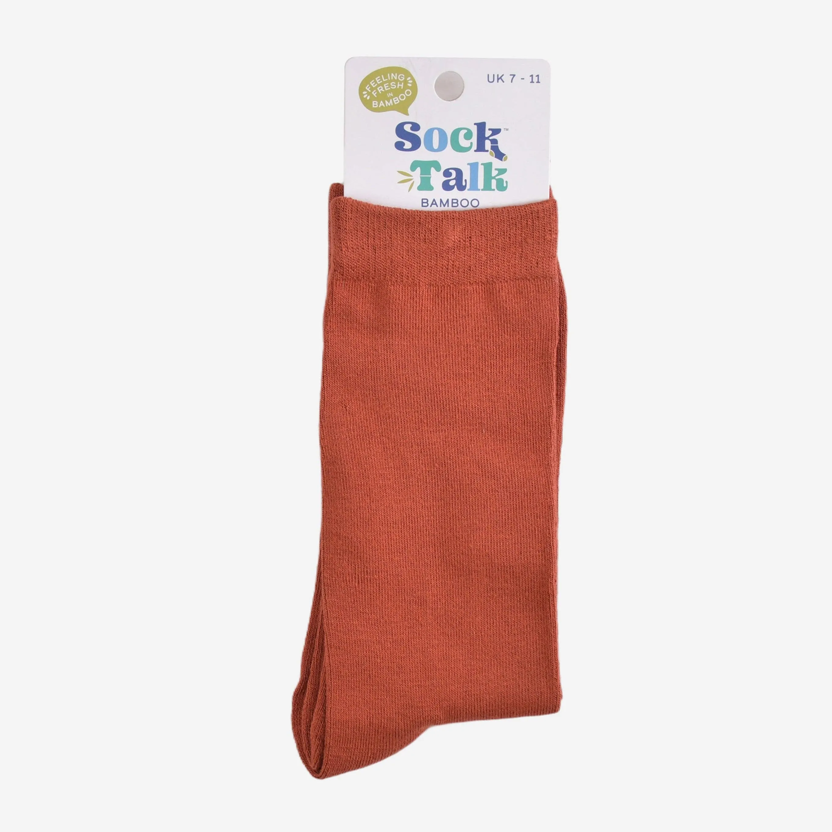 Men's Rusty Orange Bamboo Socks