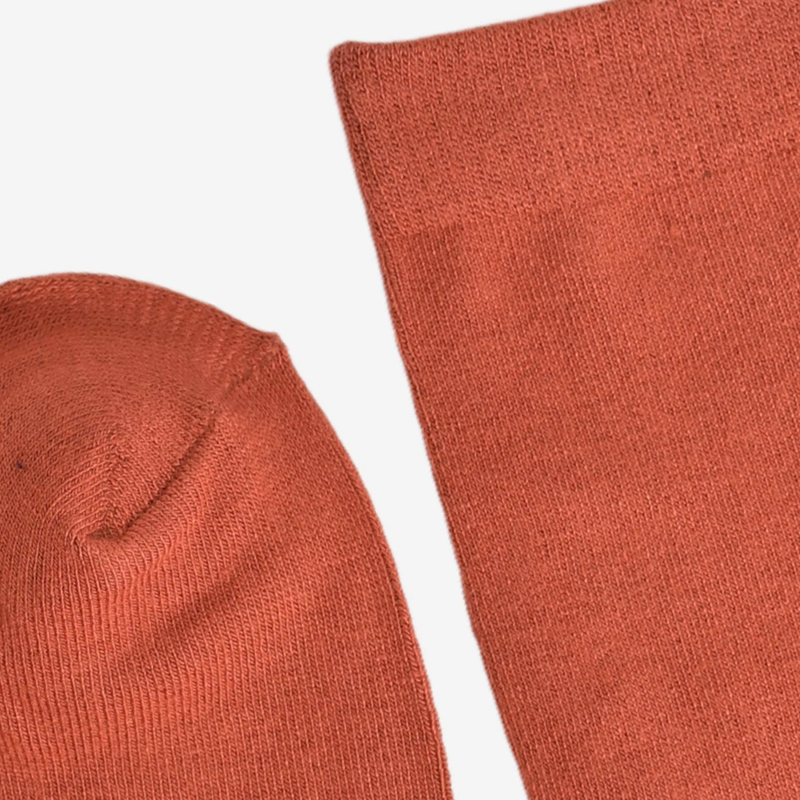 Men's Rusty Orange Bamboo Socks