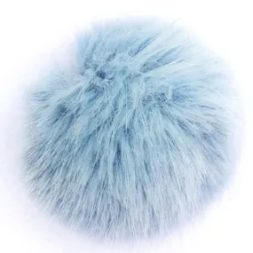 Mini Faux Fur Bobbl - Baby Blue -  Pom Pom