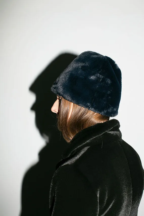 Night Sky Faux Fur Toque Hat