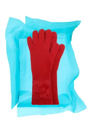 [ODLYWORKSHOP] FW 24 Red Fuzzy-Wuzzy  Gloves