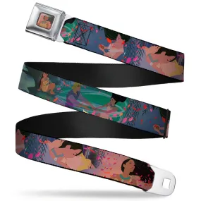 Pocahontas Colors of the Wind Full Color Seatbelt Belt - Pocahontas & John Smith Scenes Webbing