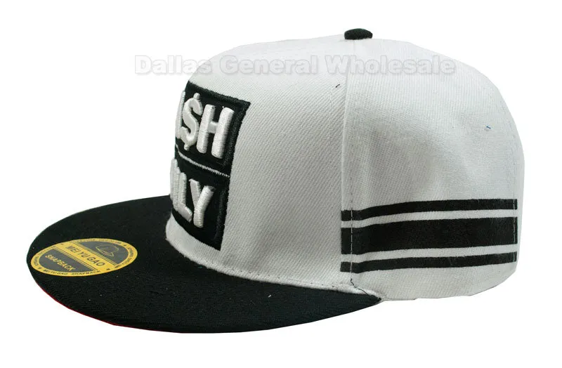 "Cash Only" Casual Flat Bill Caps Wholesale