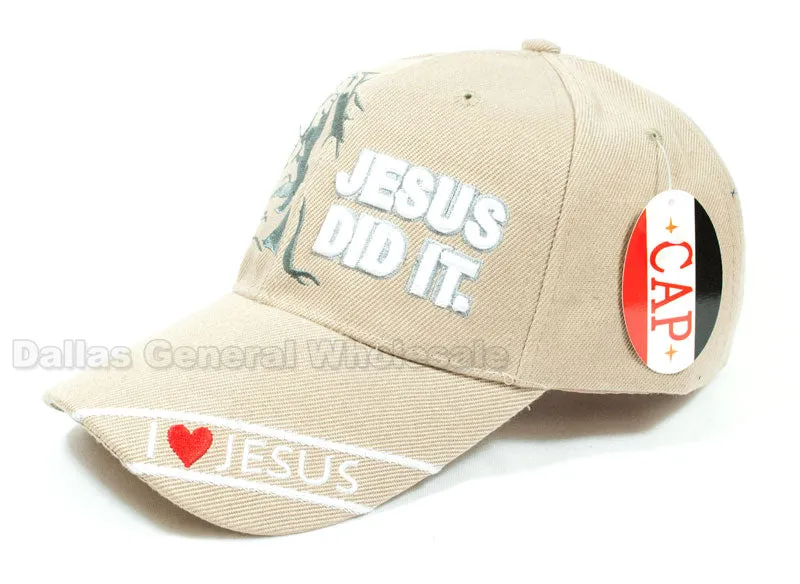 "Jesus Did It" Adults Casual Caps Wholesale