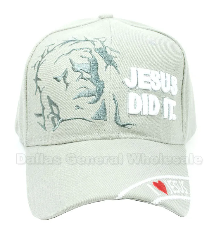 "Jesus Did It" Adults Casual Caps Wholesale