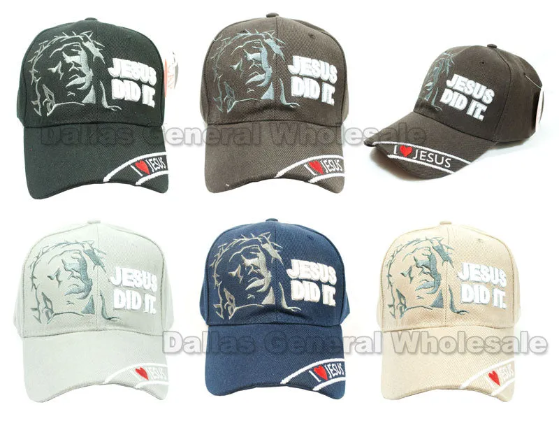 "Jesus Did It" Adults Casual Caps Wholesale