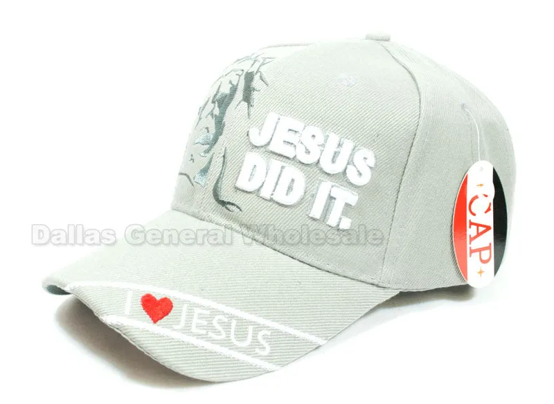 "Jesus Did It" Adults Casual Caps Wholesale