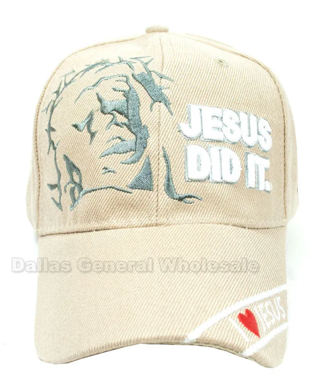 "Jesus Did It" Adults Casual Caps Wholesale