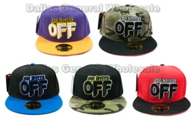 "NO DAYS OFF" Casual Flat Bill Caps Wholesale