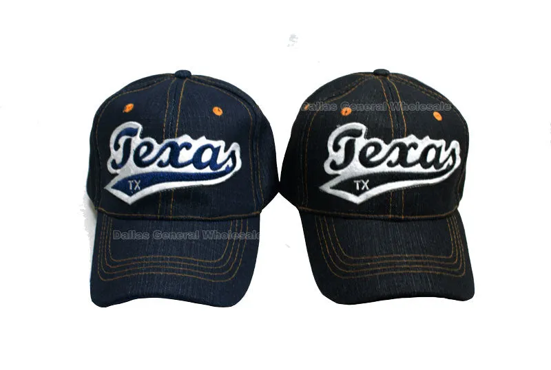 "Texas"Jeans Casual Baseball Caps